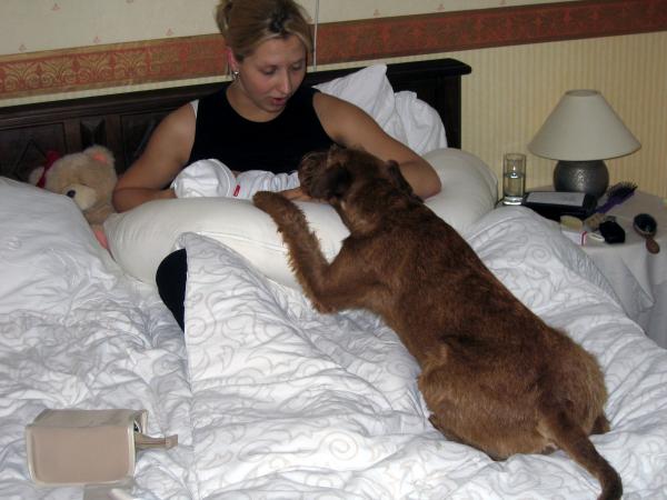 Floyd heeft er een nieuw vriendje bij, geplaatst door papa Boudewijn op 2004-06-08