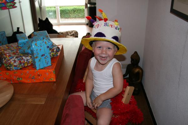 Jesse 3 jaar!, geplaatst door mama Lizanne op 2008-08-26
