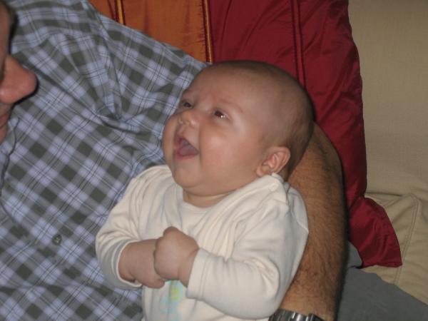 Merijn bij oud-oom Frans - 4, geplaatst door papa Boudewijn op 2004-07-27