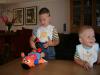 Merijn en Jesse met Ernie., geplaatst door mama Lizanne op 2007-08-17