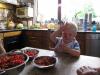 Jesse bezig met de bessen!, geplaatst door mama Lizanne op 2009-06-11