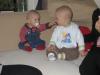 Merijn samen met Thijme., geplaatst door mama Lizanne op 2005-03-16