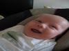 Jesse aan het lachen (6weken en 2 dagen)., geplaatst door mama Lizanne op 2005-09-27