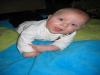 Jesse op zn buik., geplaatst door mama Lizanne op 2006-02-25