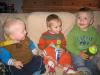 Merijn, Jesse en Thijme samen op de bank., geplaatst door mama Lizanne op 2006-10-17