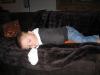 Merijn slapend op de bank., geplaatst door mama Lizanne op 2007-05-25